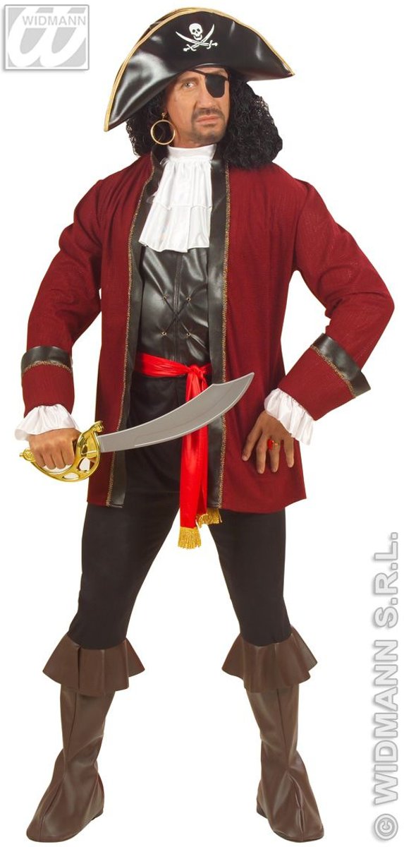 Piraat & Viking Kostuum | Piraat Roofeiland Captain Kirk Kostuum Man | Medium | Carnaval kostuum | Verkleedkleding